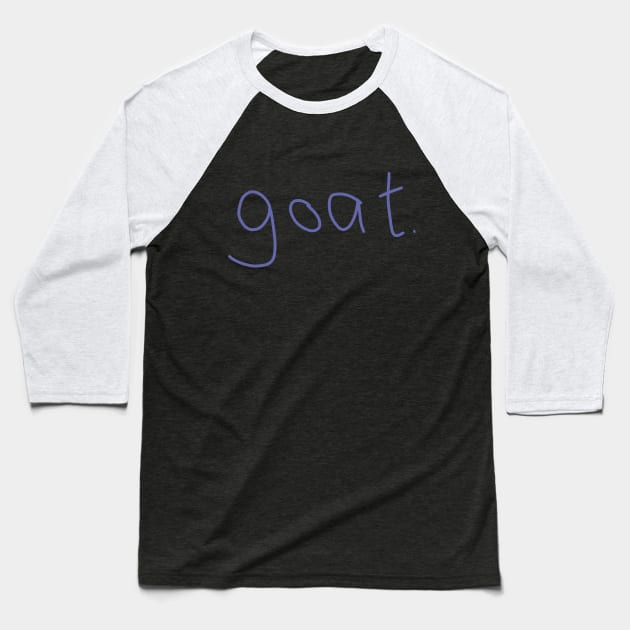 Goat Baseball T-Shirt by ellenhenryart